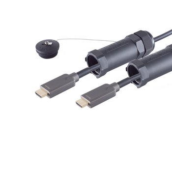 Optisches HDMI Trittfest (Armored) Kabel, 4K, 30m