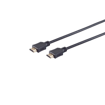 HDMI A-Stecker auf HDMI A-Stecker OD6mm verg, 3m